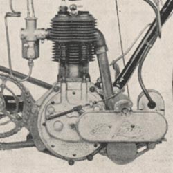 1914 Lewis air cooled motor cycle engine