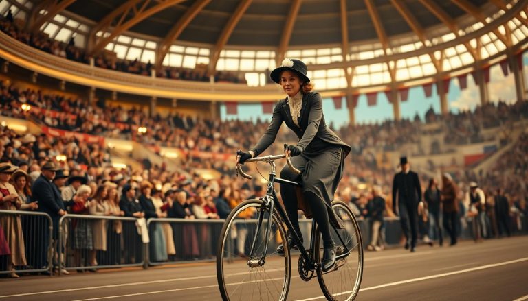 Mlle Serpolette at the Velodrome d'Hiver 1896