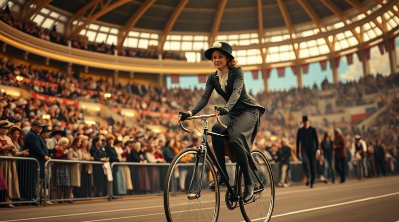 Mlle Serpolette at the Velodrome d'Hiver 1896