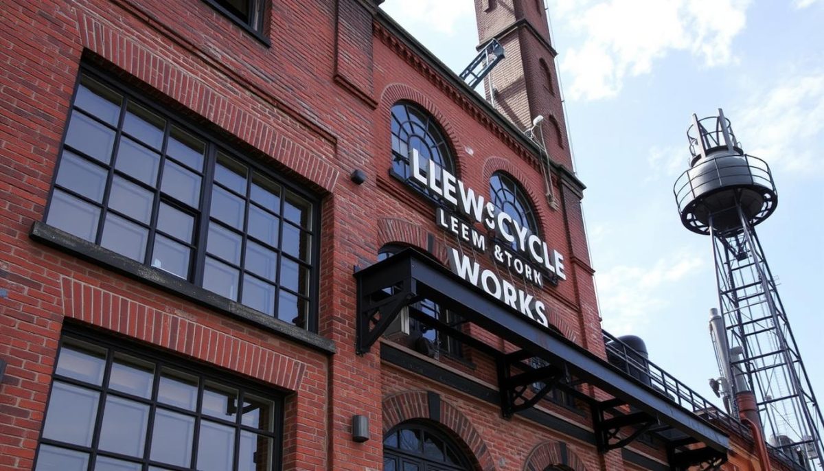 architectural features of Lewis Cycle and Motor Works factory